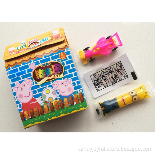 Fun Jelly Little Piggy house Candy Toys 2017